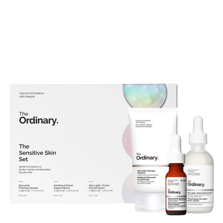 The Ordinary - The Sensitive Skin Set - Sada pre citlivú pokožku - Čistiaca pena 50ml + Sérum 15ml + Mikroemulzia 60ml