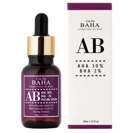 Cos De BAHA - AHA 30% BHA 2% Peeling Serum (AB) - Peelingujúce sérum s AHA 30% a BHA 2% kyselinami - 30ml