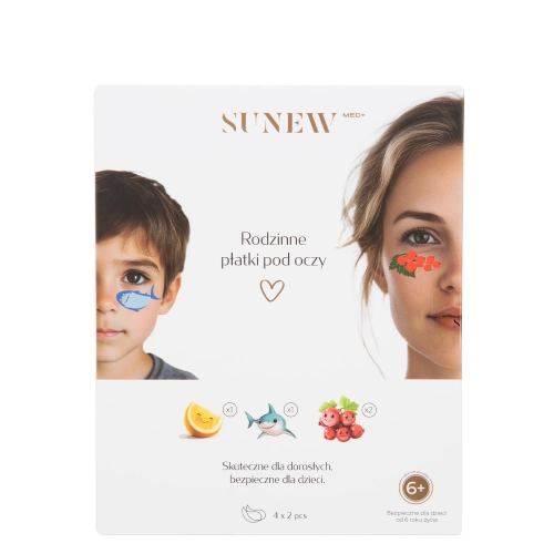 SunewMed+ - Sada náplastí pod oči pre celú rodinu - 4 páry
