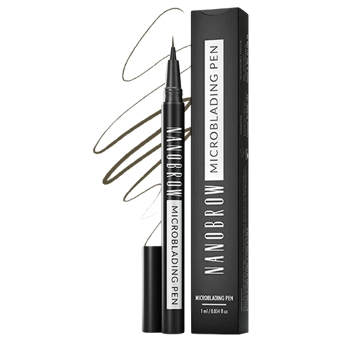 Nanolash - Nanobrow Microblading Pen - Pero na obočie - Dark Brown - 1ml