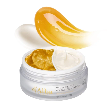 d'Alba - White Truffle Double Serum & Cream - Sérum a krém 2v1 proti vráskam - 70 g