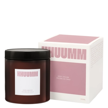 HHUUMM - Cukrový telový peelling - Ruža a malina - 250ml