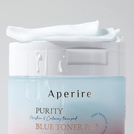 Aperire - Purity Blue Toner Pad - Hydratačno-upokojujúce tampóny na tvár - 70ks/140ml