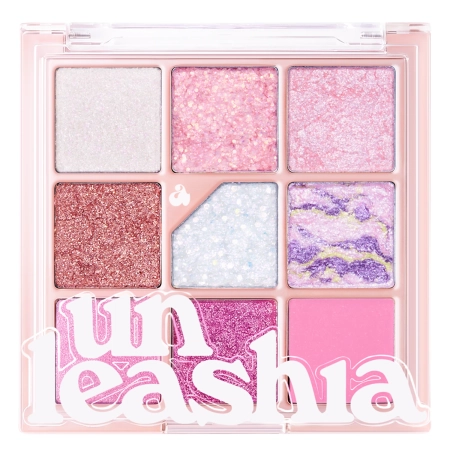 Unleashia - Glitterpedia Eye Palette - Paleta vegánskych očných tieňov - 9 All of Pink Glitter - 6,6g