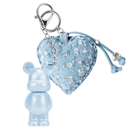 LOVRO - Denim Sugar Teddy Shimmer Lipgloss - Lesk na pery s trblietkami - 01 Heart Drop - 1,4g