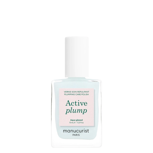 Manucurist - Active - Active Plump - Ošetrujúci lak na nechty 2v1 - Aqua Glazed - 15ml