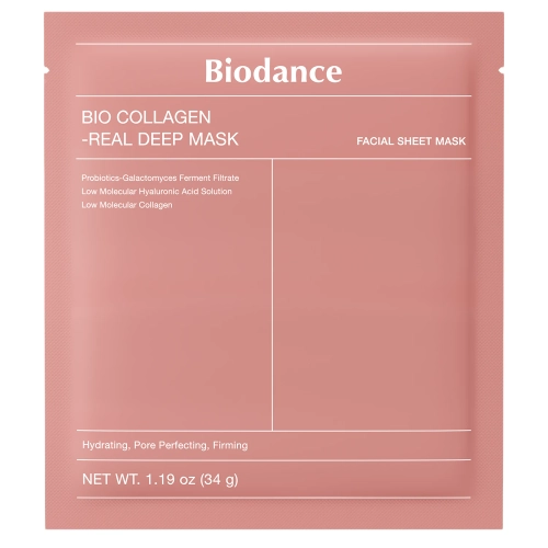 Biodance - Bio-Collagen Real Deep Mask - Spevňujúca kolagénová plátienková maska na tvár - 1ks/34g