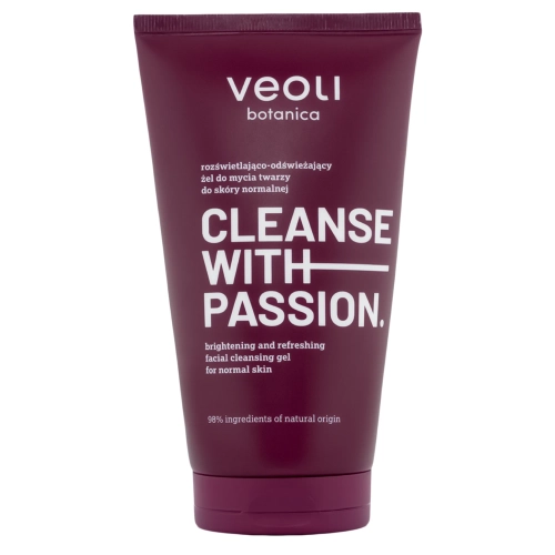 Veoli Botanica - CLEANSE WITH PASSION - Rozjasňujúci a osviežujúci čistiaci gél pre normálnu pleť - 150ml