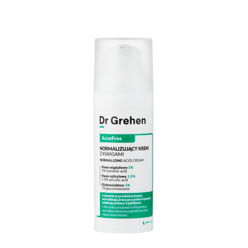 Dr Grehen - AcneFree - Normalizing Acid Cream - Normalizujúci krém proti akné s kyselinami - 50ml