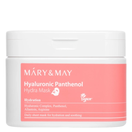 Mary&May - Hyaluronic Panthenol Hydra Mask - Sada hydratačných plátienkových masiek na tvár - 30 ks