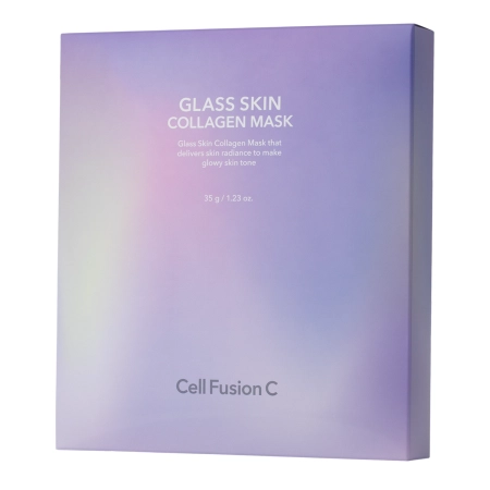 Cell Fusion C - Glass Skin Collagen Masks - Sada vyhladzujúcich hydrogélových masiek pre efekt glass skin - 5x35g