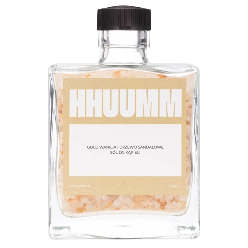 HHUUMM - Soľ do kúpeľa - Gold Vanilka a santalové drevo - 500ml