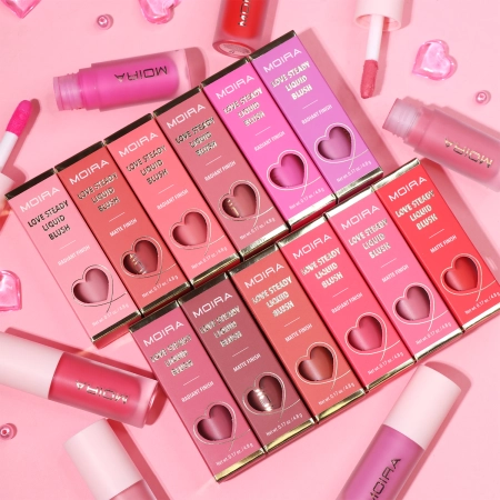 Moira - Love Steady Liquid Blush - Krémová lícenka - 004 My Darling - 4,8g