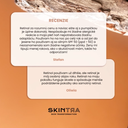 SkinTra - Liquid Happiness - Sérum s 0,3% retinalom na tvár a pod oči - 30ml