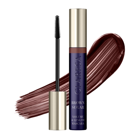 Claresa - Brown Sugar Volume & Lenght Mascara - Predlžujúca a zahusťujúca hnedá mskara na riasy - 10g