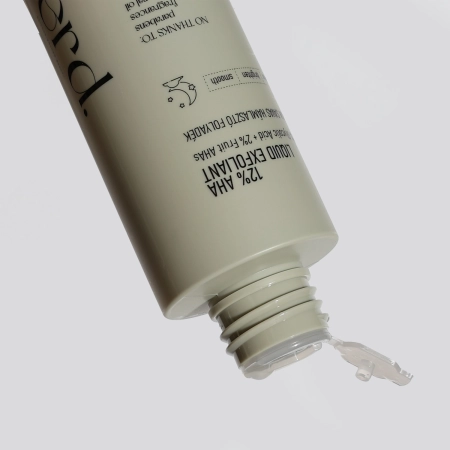 Nerds. - 12% AHA Liquid Exfoliant - 10% Glycolic Acid + 2% Fruit AHAs - Exfoliačné tonikum s AHA kyselinami 12% (10% glykolová + 2% ovocné kyseliny) - 100ml