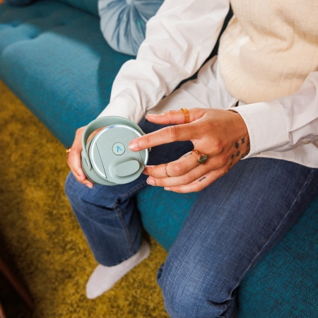 LARQ - Bottle PureVis 2 - Inteligentná, samočistiaca filtračná fľaša s UV-C svetlom - Eucalyptus Green - 1L
