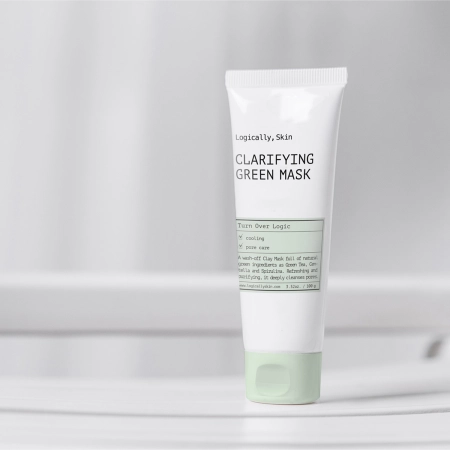 Logically, Skin - Clarifying Green Mask - Čistiaca ílová maska na tvár - 100 g