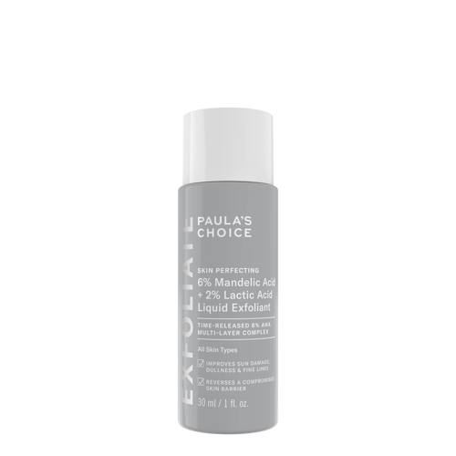 Paula's Choice - 6% Mandelic Acid + 2% Lactic Acid Liquid Exfoliant - Tekutý pleťový peeling - 30 ml