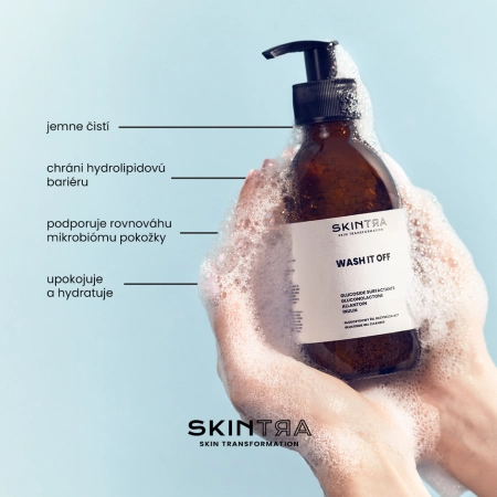 SkinTra - Wash It Off - Glukozidový čistiaci gél - 200ml