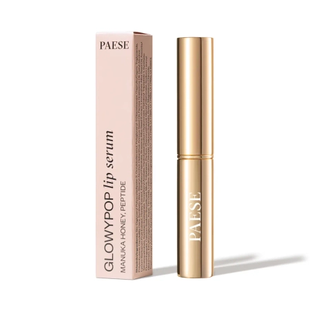 Paese - GlowyPop Lip Serum – Ošetrujúce sérum na pery vo forme lesklého rúžu - 500 Frosted Plum - 2,2g
