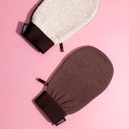 Cosibella Accessories - Obojstranná peelingujúca rukavica na telo - Desert Beige