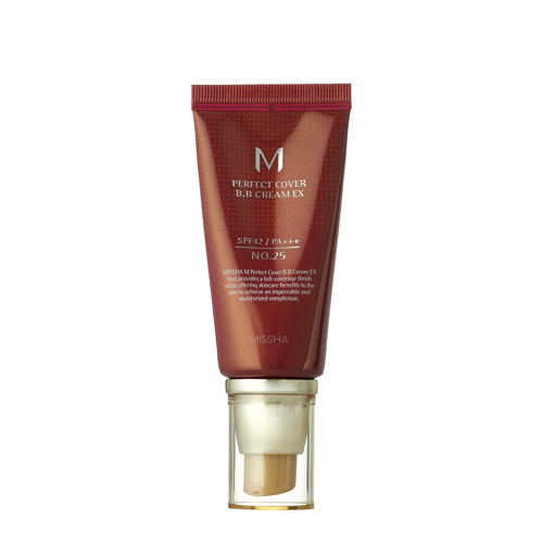 Missha - M Perfect Cover BB Cream SPF42/PA+++ - No.25 Warm Beige - Krycí BB krém s UV filtrom - 50ml