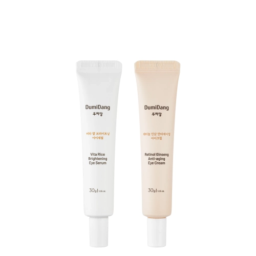 DumiDang - Rice & Ginseng Duo Eye Care Set - Sada produktov na očné okolie - 2x30g