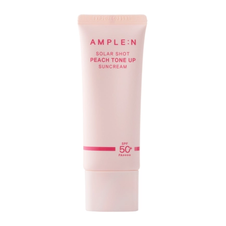 AMPLE:N - Solar Shot Peach Tone Up Sun Cream SPF50+ PA++++ - Tónovací krém na tvár s SPF filtrom - 40 ml