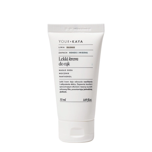 Your Kaya - Ľahký krém na ruky s vôňou kokosu a mandlí - 50 ml