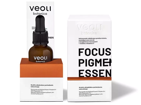 Veoli Botanica - Focus Pigmentation Essence - Sérum proti hyperpigmentácii a rozšíreným pórom s niacínamidom a vitamínom C - 30 ml
