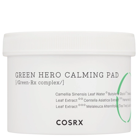 COSRX - One Step Green Hero Calming Pad - Upokojujúce protizápalové pleťové tampóny - 70 ks / 135 ml