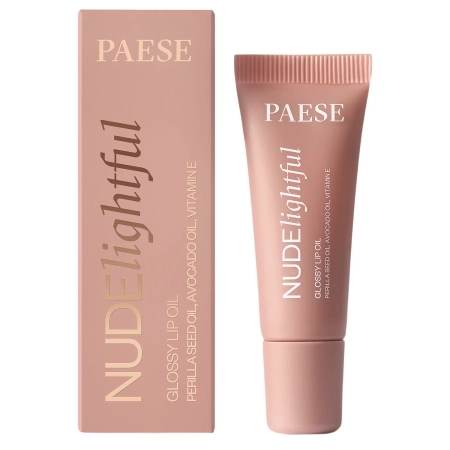 Paese - Nudelightful - Glossy Lip Oil - Olej na pery - Milky Fudge - 8ml