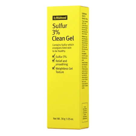 By Wishtrend - Sulfur 3% Clean Gel - Lokálny gél na akné a nedokonalosti - 30 ml