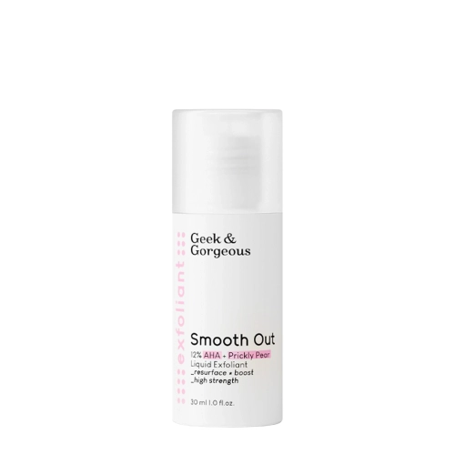 Geek & Gorgeous - Smooth Out - Silný exfoliant s 12% kyselinou glykolovou a mliečnou - 30ml
