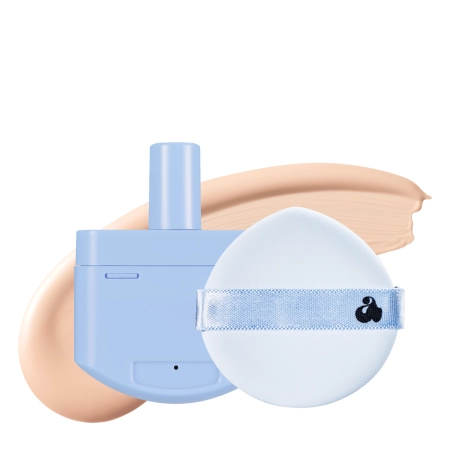 Unleashia - Babe Skin Baby Blue Cushion - 21N Fluffy - Náplň + hubka - Make-up v hubke - 15g