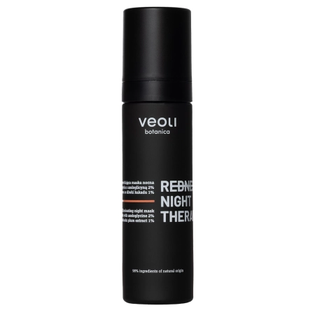 Veoli Botanica - Redness Night Therapy - Upokojujúco - rozjasňujúca nočná maska na začervenanie a rozšírené cievky - 50ml