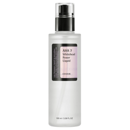 COSRX - AHA 7 Whitehead Power Liquid - Pleťová voda proti čiernym bodkám s prírodnými kyselinami AHA - 100m