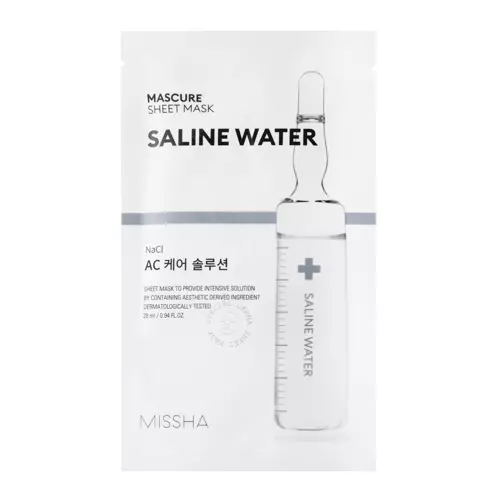 Missha - Mascure AC Care Solution Sheet Mask - Saline Water - Textilná maska proti akné - 28ml