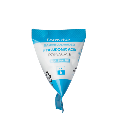 Farmstay - Hyaluronic Acid Baking Powder Pore Scrub - Hydratačný čistiaci púder na tvár - 7 g