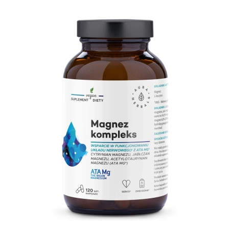 Aura Herbals - Komplex magnézia, ATA Mg® - Kapsule - 120ks