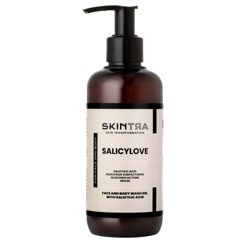 SkinTra - Salicylove - Čistiaci gél s kyselinou salicylovou na tvár a telo - 250ml
