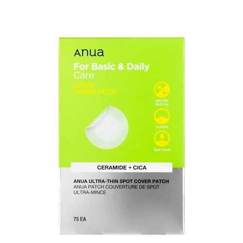 Anua - Ultra Thin Spot Cover Patch - Ultra tenké liečivé náplasti na akné - 75ks
