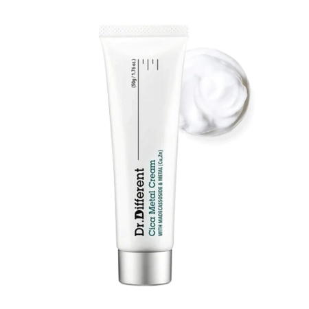 Dr.Different - CICA Metal Cream - Upokojujúci krém na tvár - 50g
