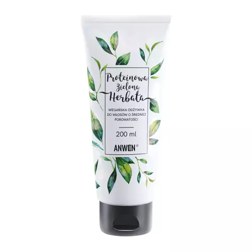 Anwen - Proteínový zelený čaj - Vegánsky kondicionér na vlasy so strednou pórovitosťou - 200ml