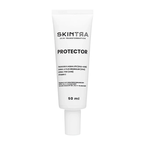 SkinTra - Protector - Ošetrujúci opaľovací krém SPF 50+/PA++++, IR, BLUE LIGHT - 50 ml