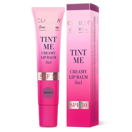 Claresa - Tint Me Creamy Lip Balm 3in1 SPF 30 - Farebný balzam na pery s SPF 30 - Granita - 12 ml