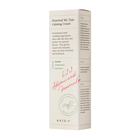 Axis-y - Heartleaf My-Type Calming Cream - Ľahký gélový krém na dehydrovanú pleť - 60 ml