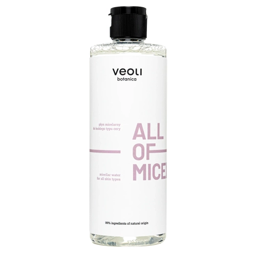Veoli Botanica - ALL OF MICELLAR - Jemný micelárny prípravok pre všetky typy pleti - 500ml