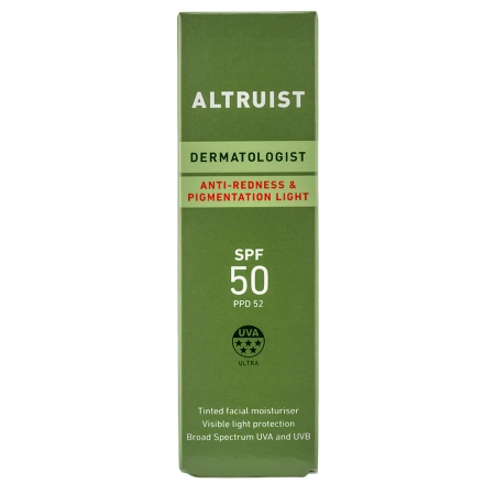 Altruist - Anti-Redness & Pigmentation SPF50 Light - Vodeodolný krém SPF 50 na redukciu začervenania a sfarbenia - 30ml